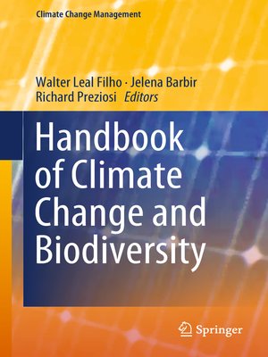 cover image of Handbook of Climate Change and Biodiversity